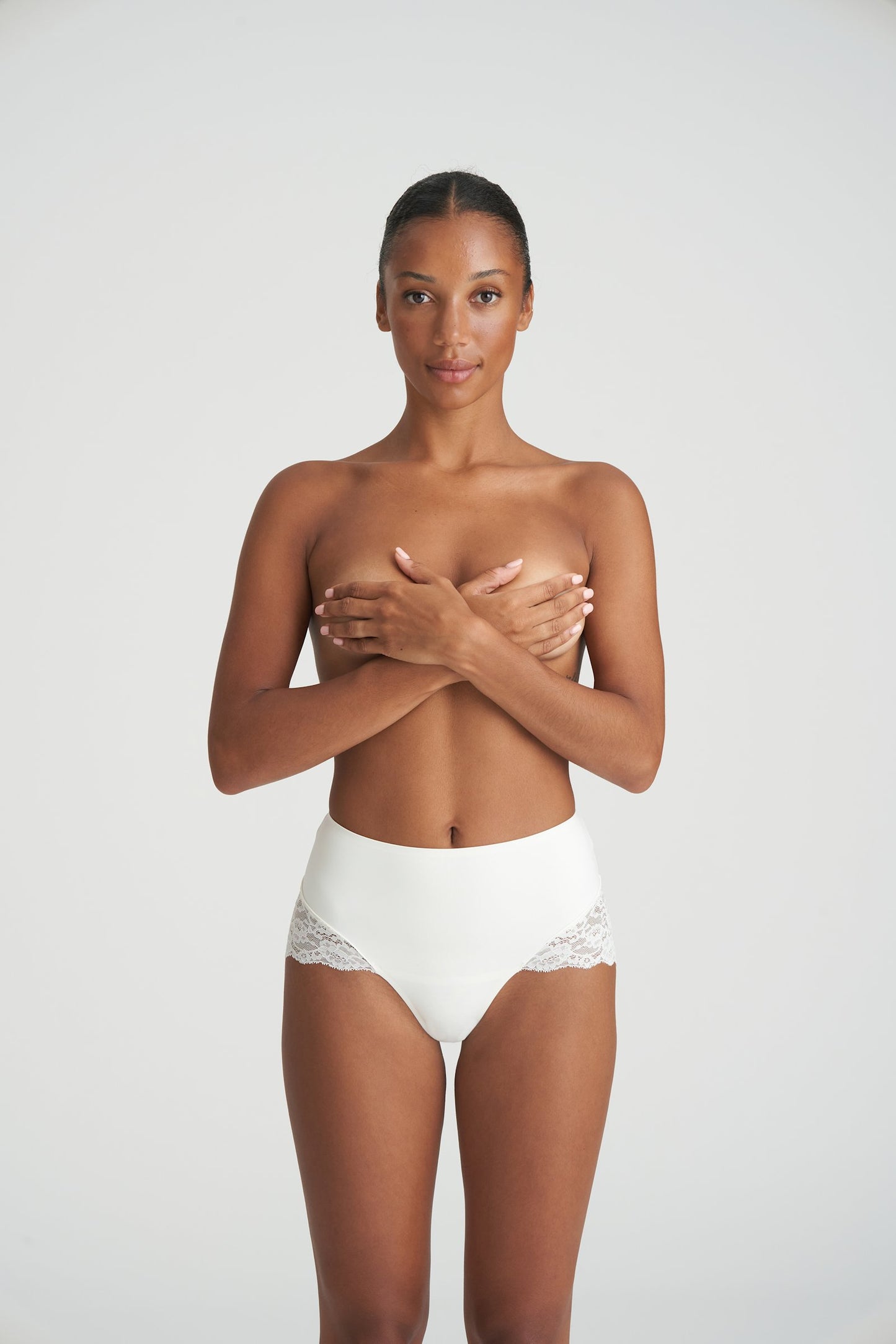 Marie Jo Color Studio Brief styled on model in Natural