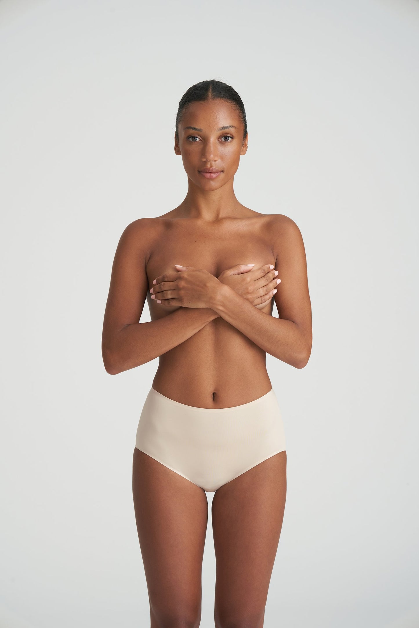 Marie Jo Color Studio Brief styled on model in Caffé Latte