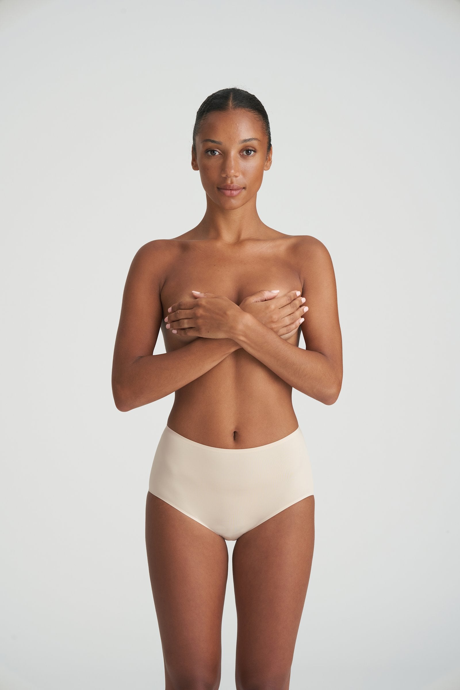 Marie Jo Color Studio Brief styled on model in Caffé Latte
