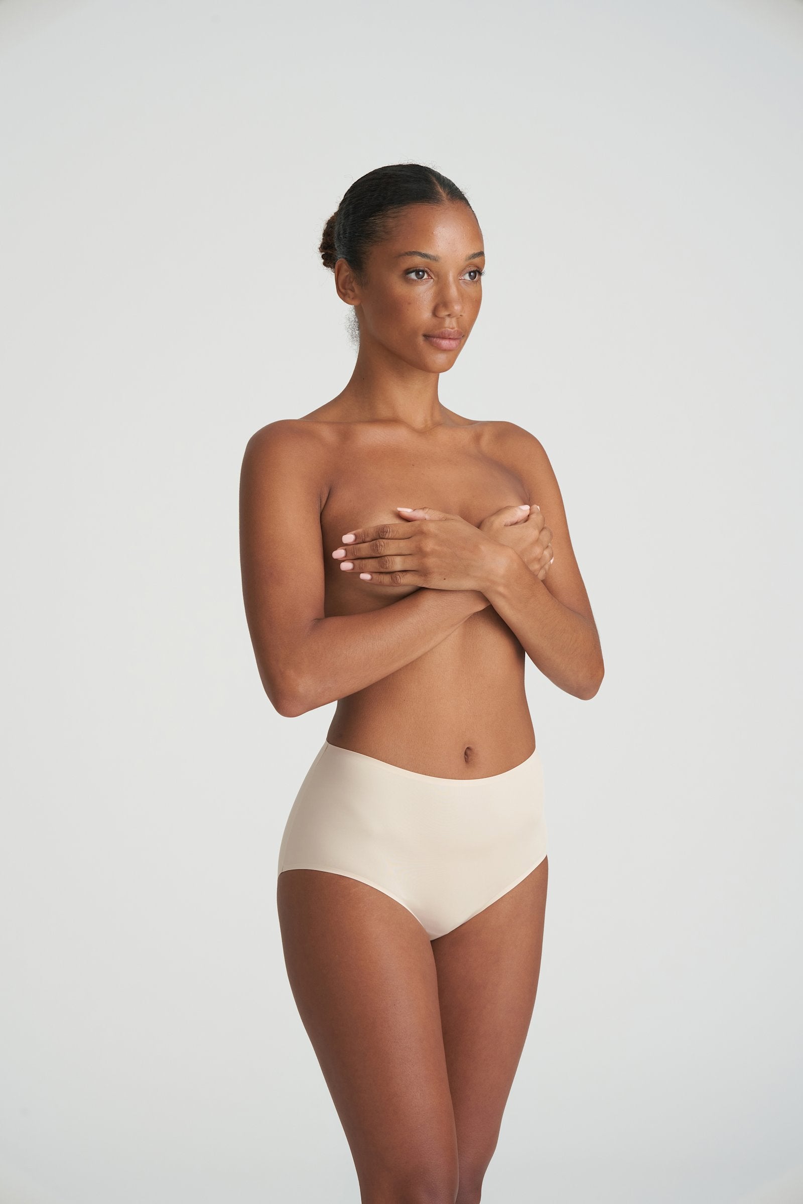 Marie Jo Color Studio Brief styled on model in Caffé Latte