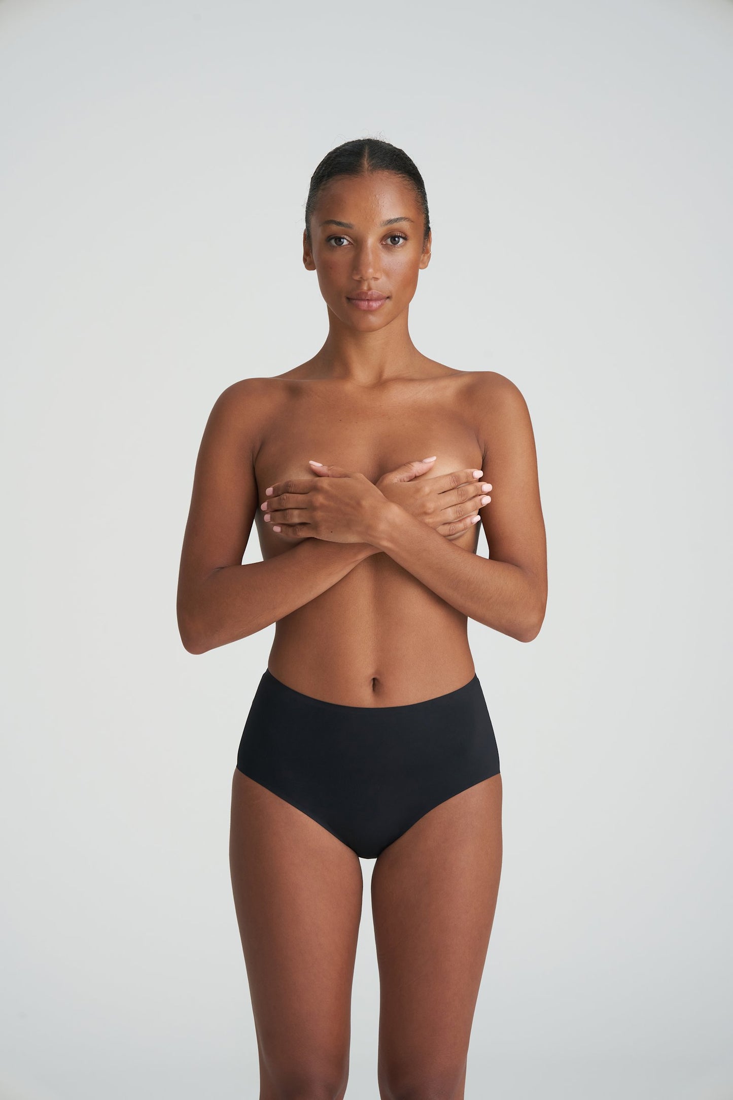 Marie Jo Color Studio Brief styled on model in Black