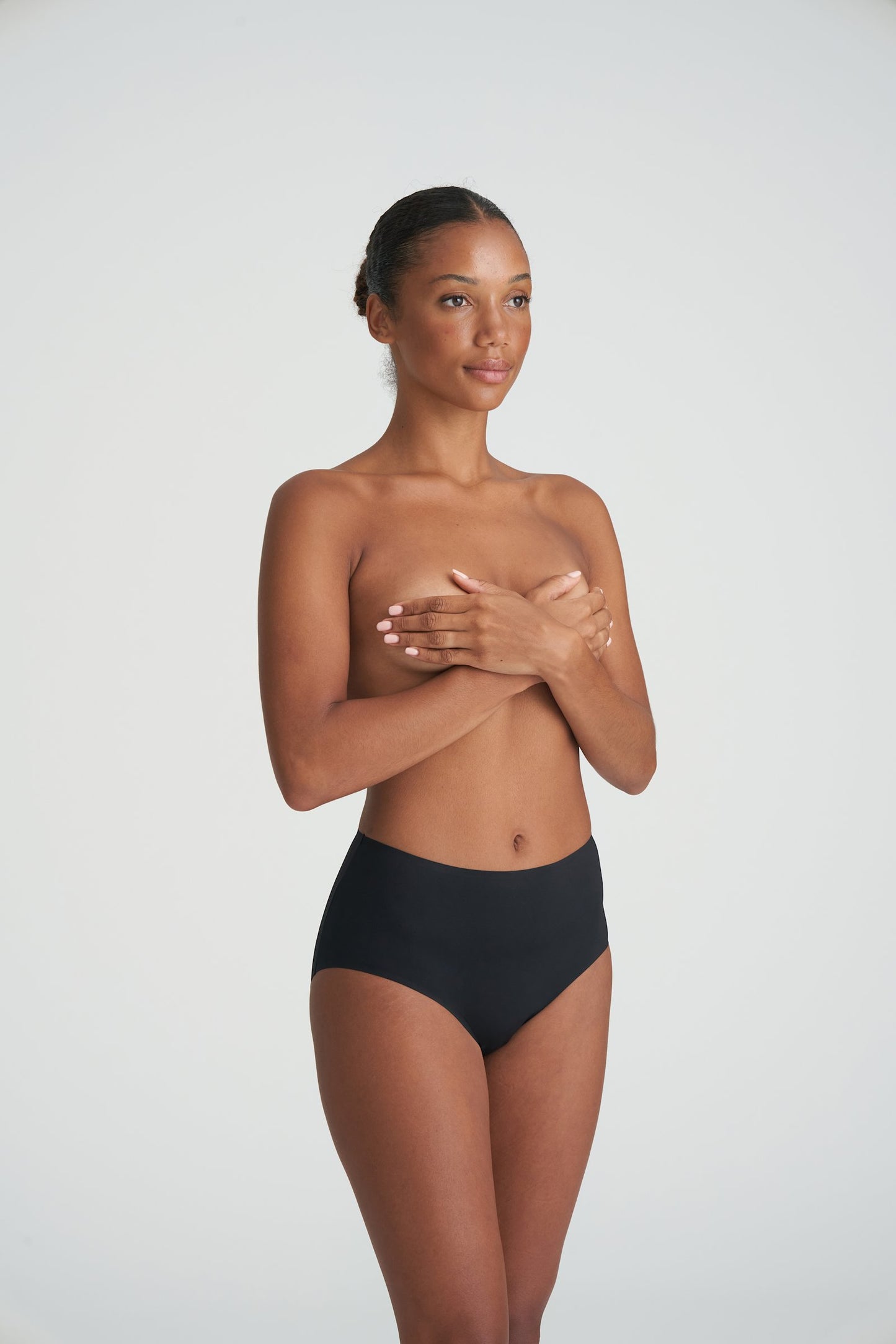 Marie Jo Color Studio Brief styled on model in Black