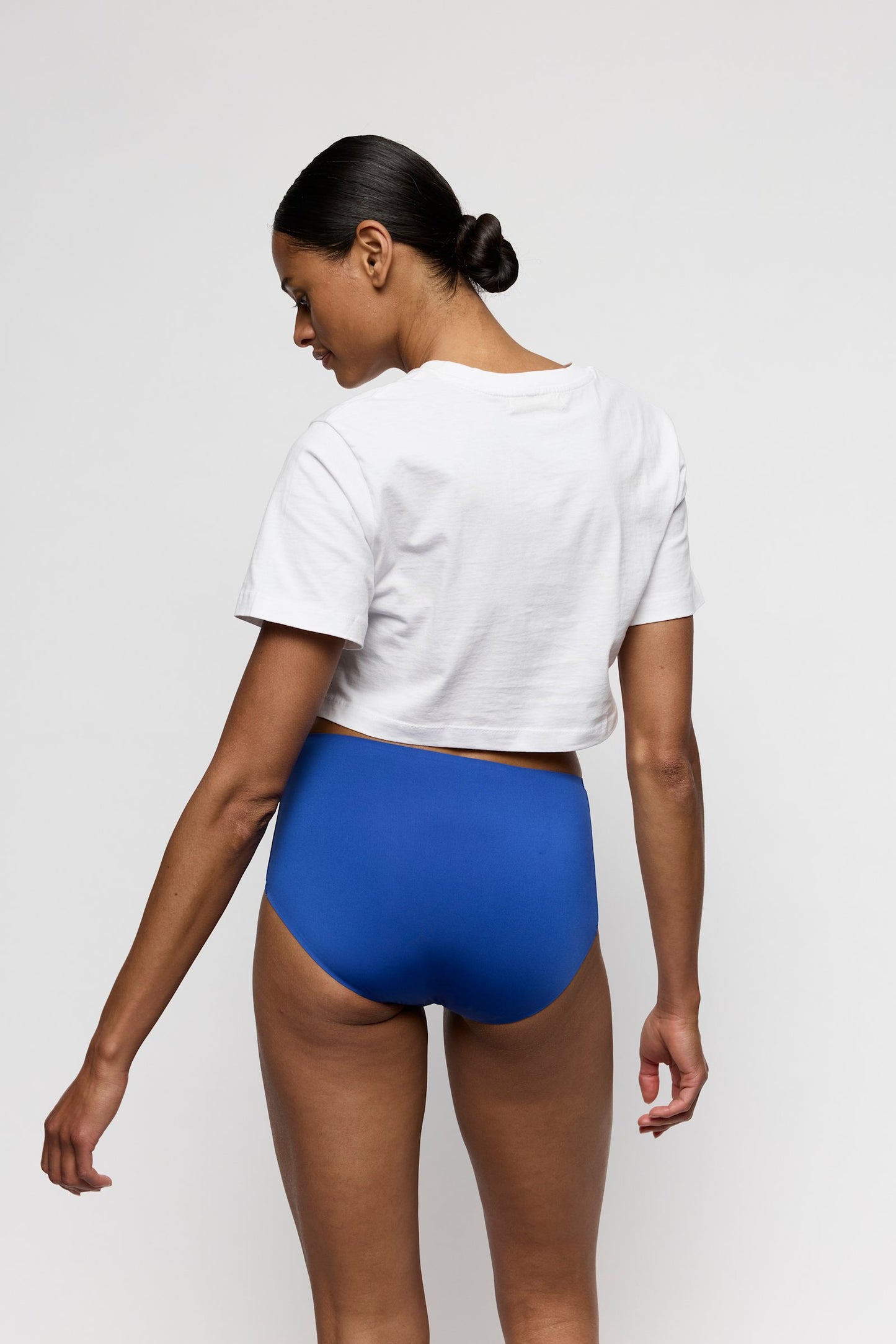 Marie Jo Color Studio Brief styled on model in Stylo Blue