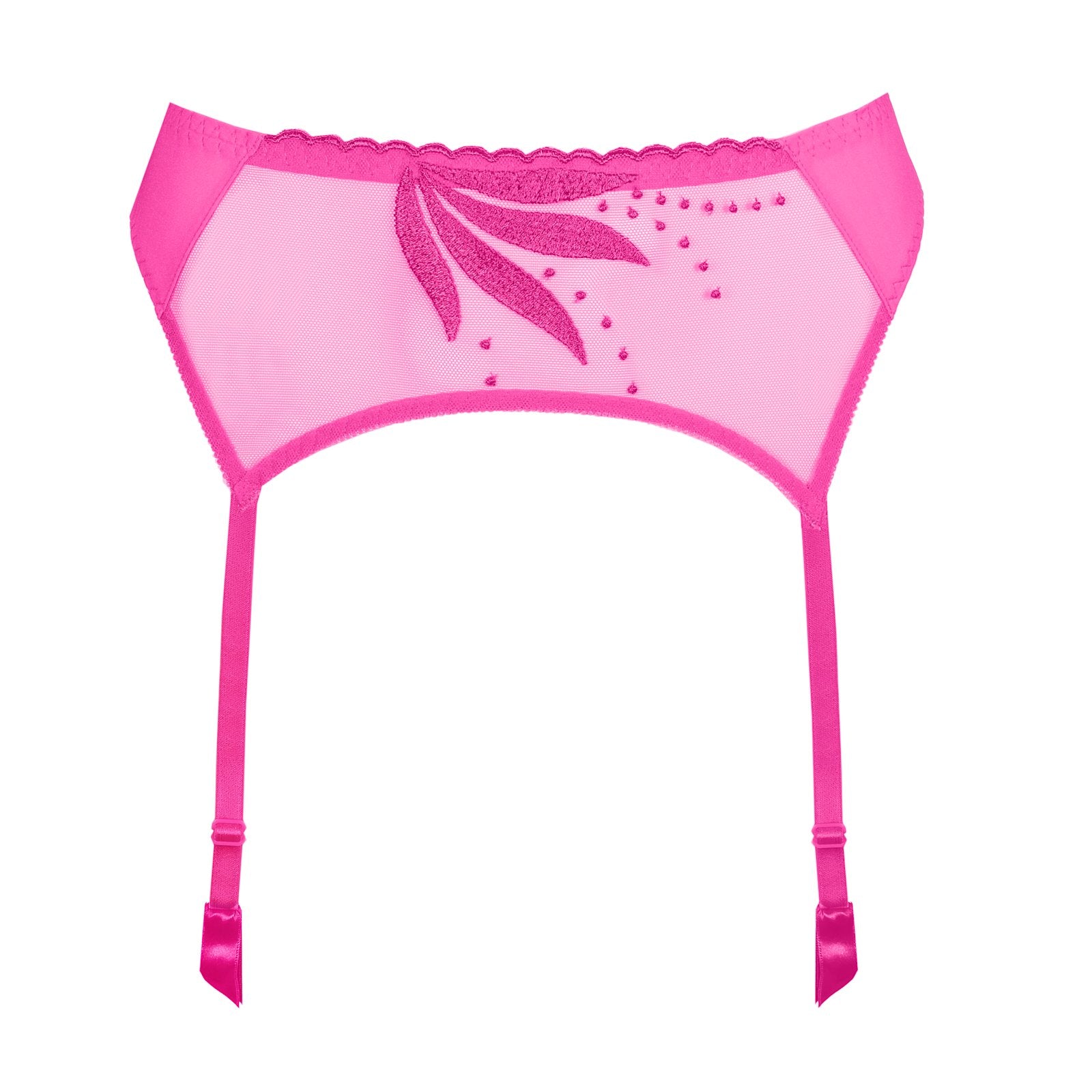 Marie Jo Etoile Suspender Belt detail view in Cactus Flower