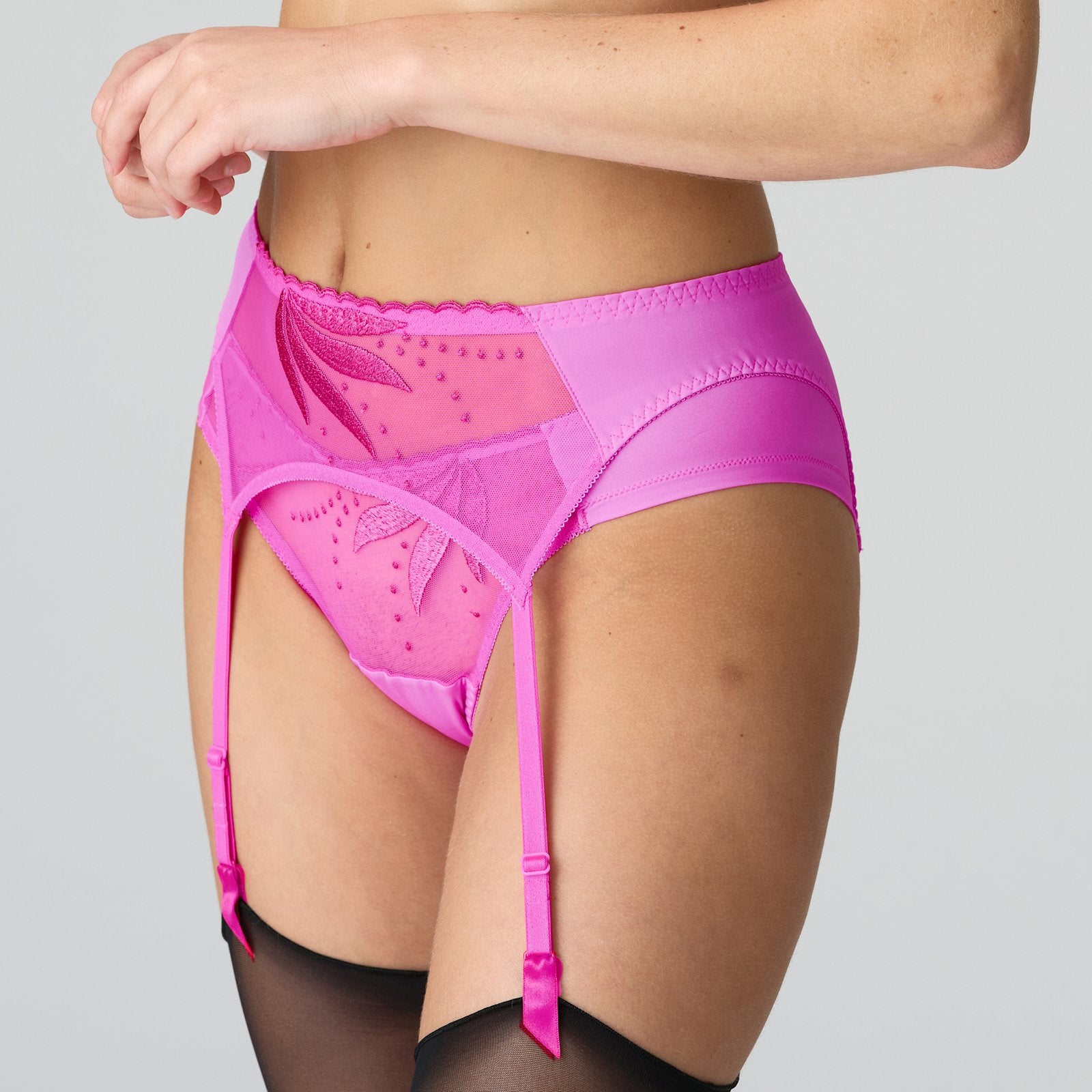 Marie Jo Etoile Suspender Belt alternate view in Cactus Flower