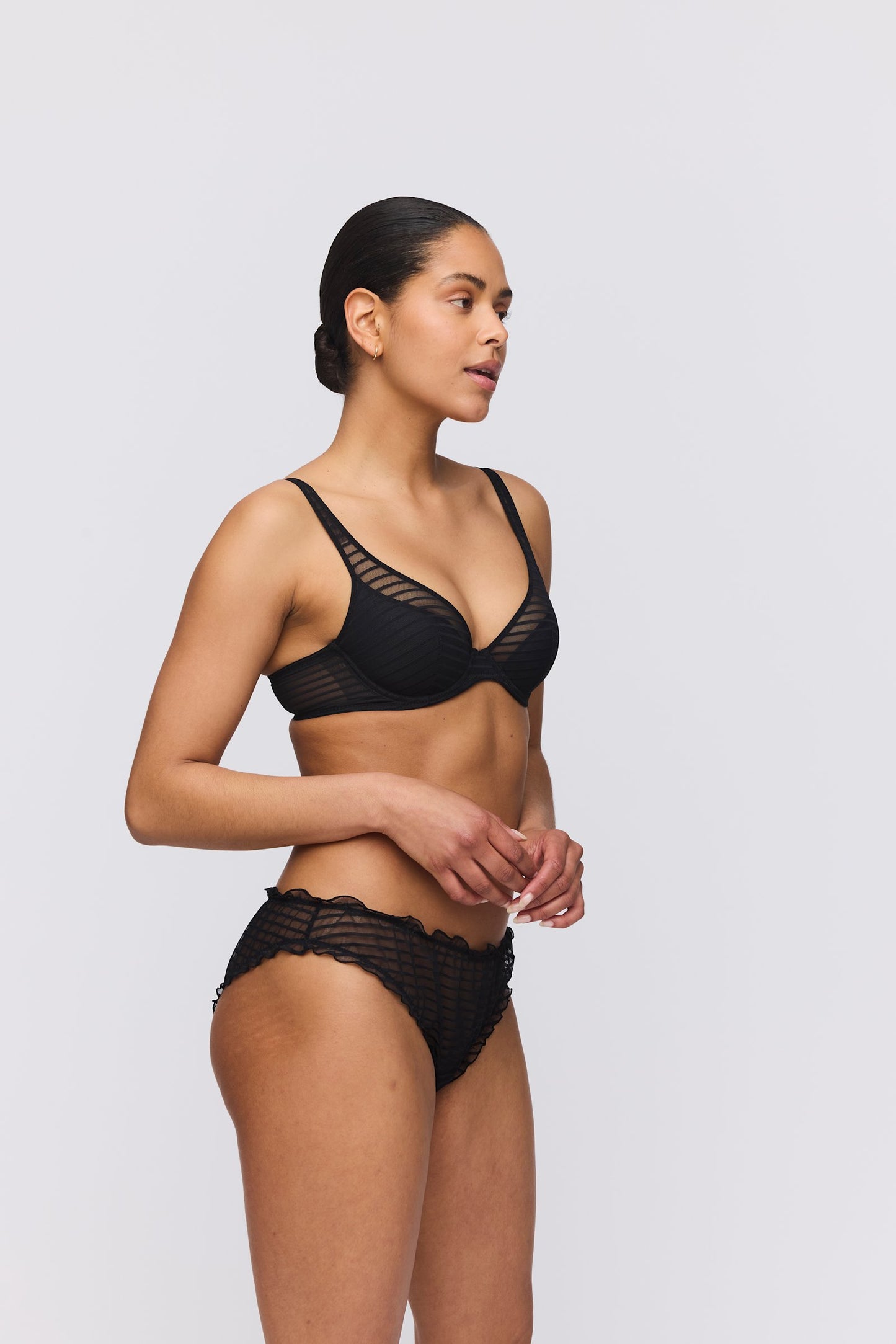 Marie Jo Basyl Brief styled on model in Black