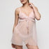 Marie Jo Noova Body Harness front view in Gardenia Rose