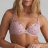 Marie Jo Agnes Padded Plunge Bra front view in Vintage Pink