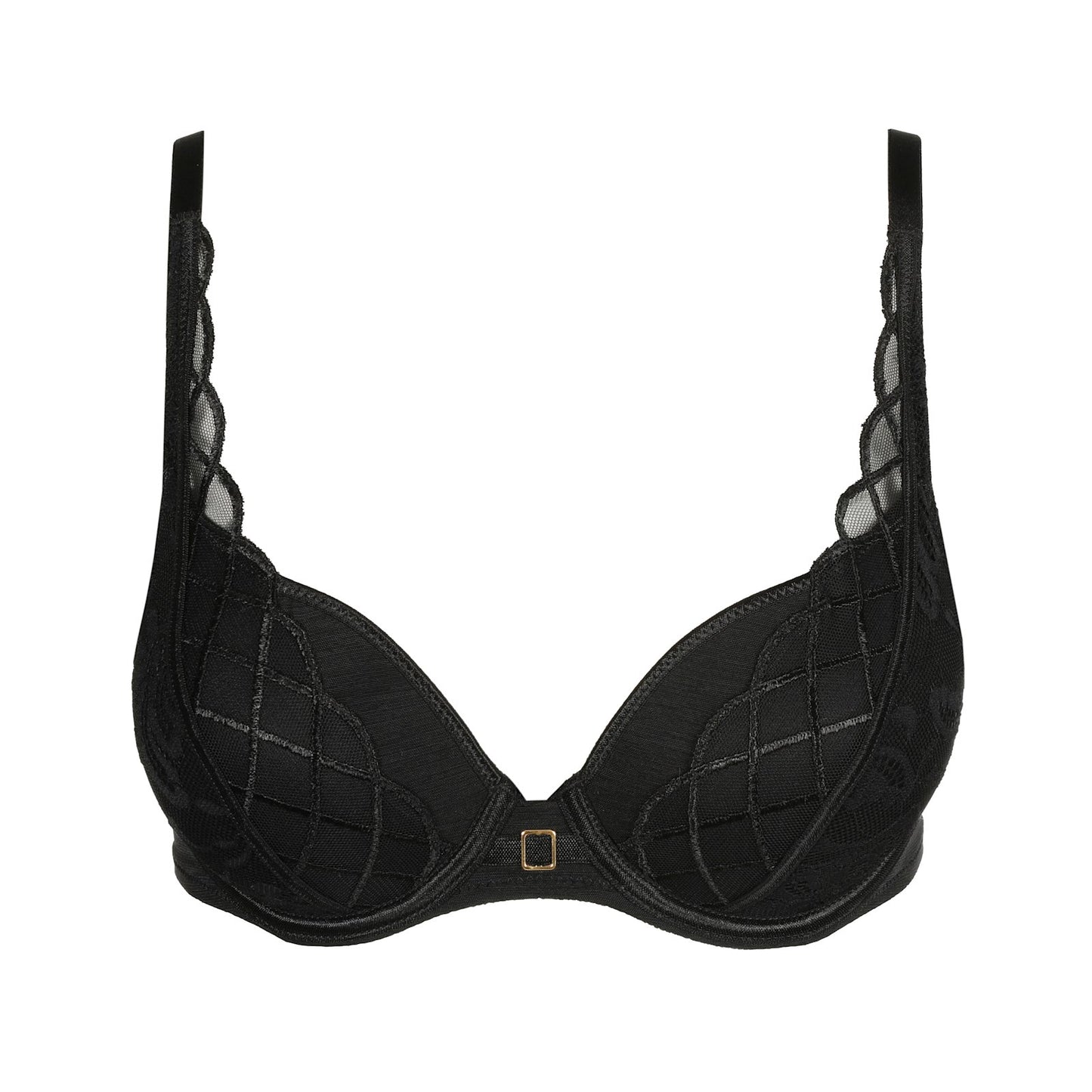 Marie Jo Aven Padded Heartshape Bra detail view in Black