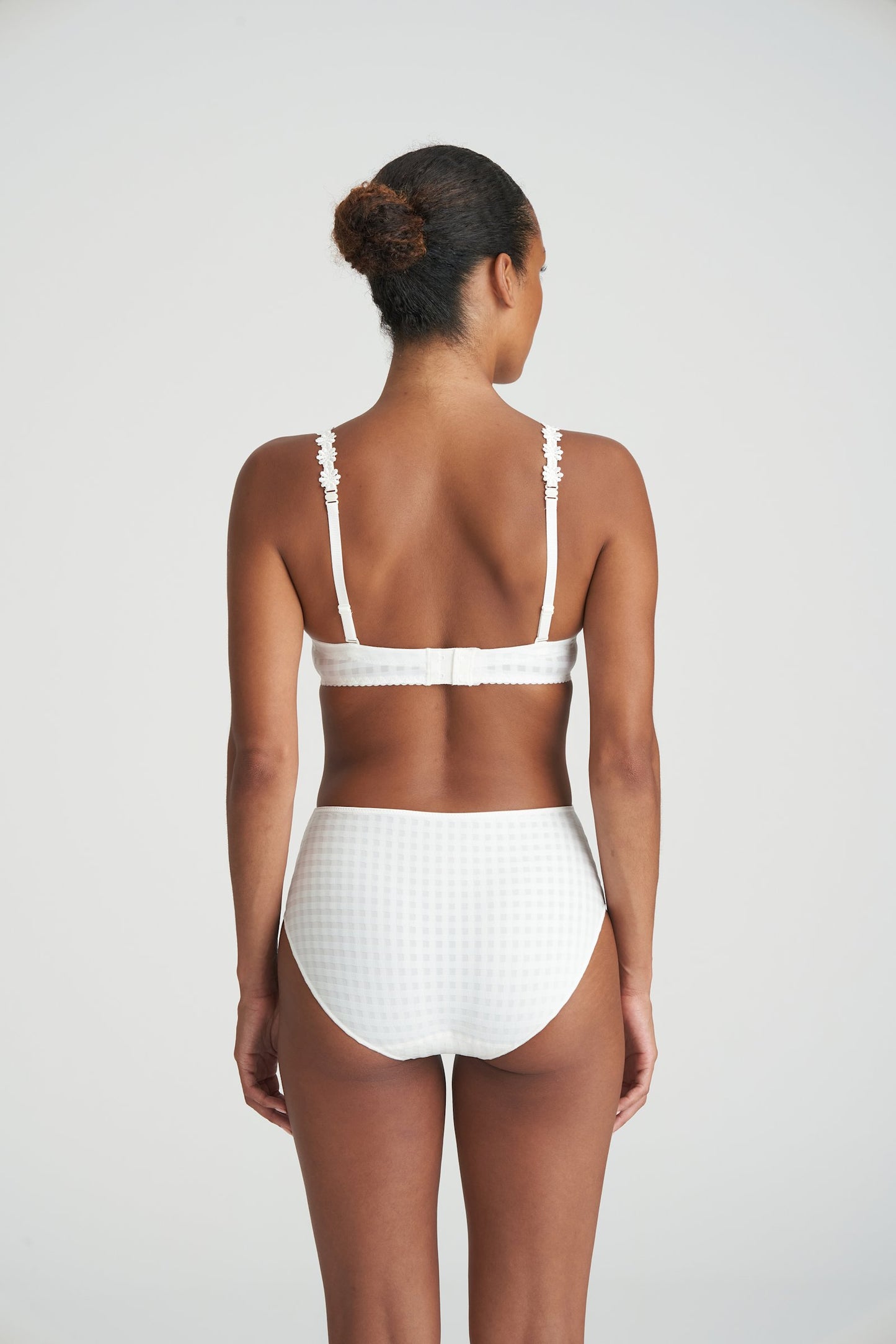 Marie Jo Avero Full Cup Bra styled on model in Natural