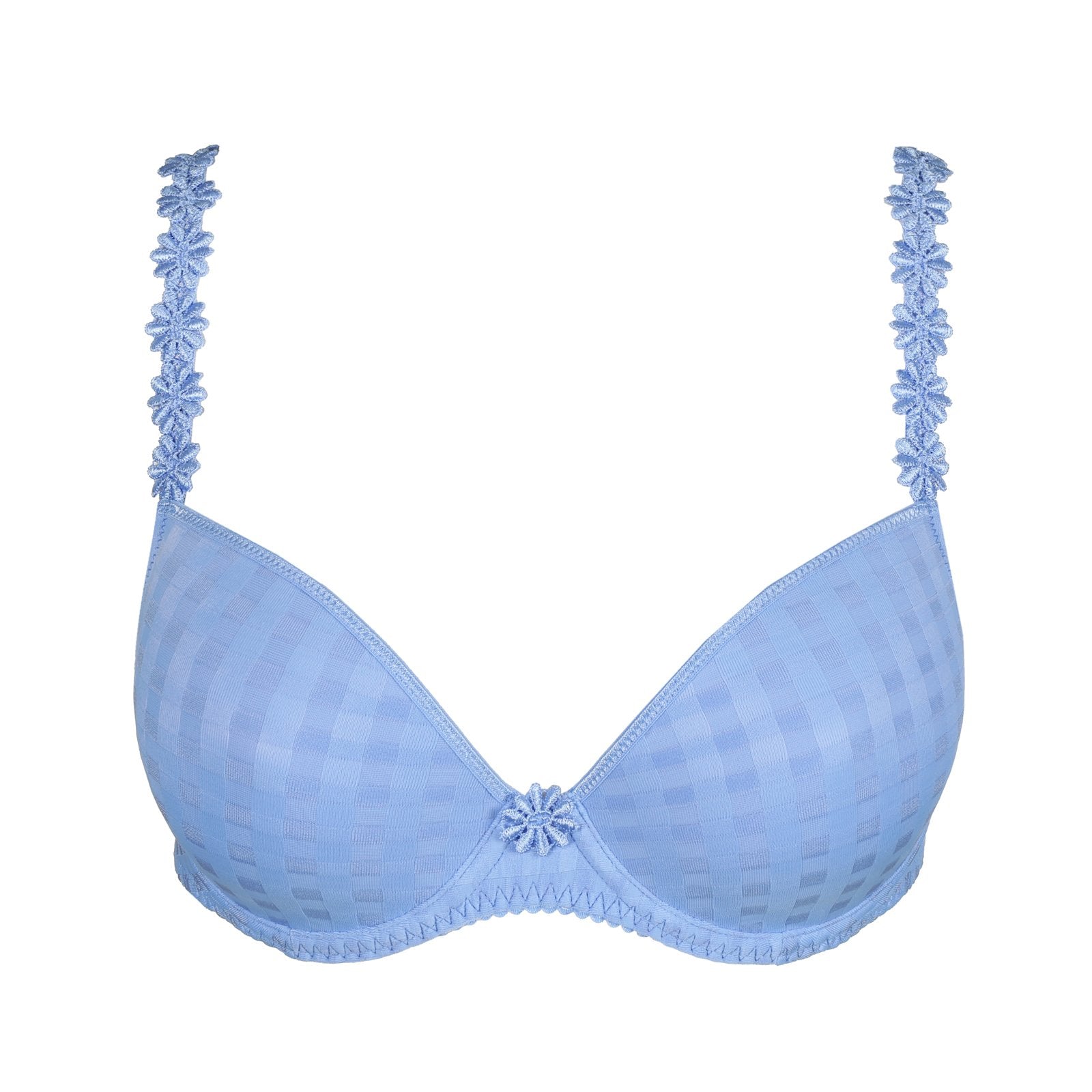 Marie Jo Avero Plunge Bra detail view in Santorini Blue