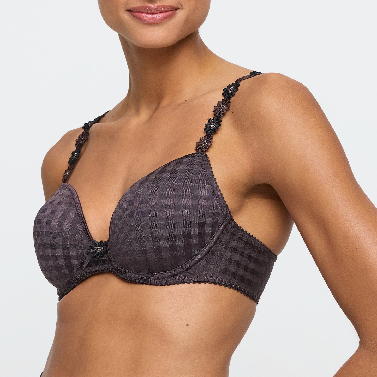 Marie Jo Avero Plunge Bra alternate view in Sweet Chocolate