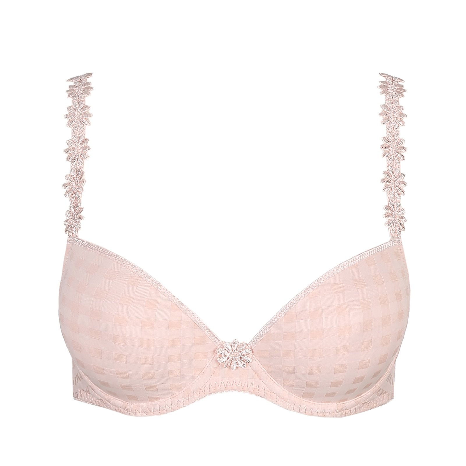 Marie Jo Avero Plunge Bra detail view in Pearly Pink