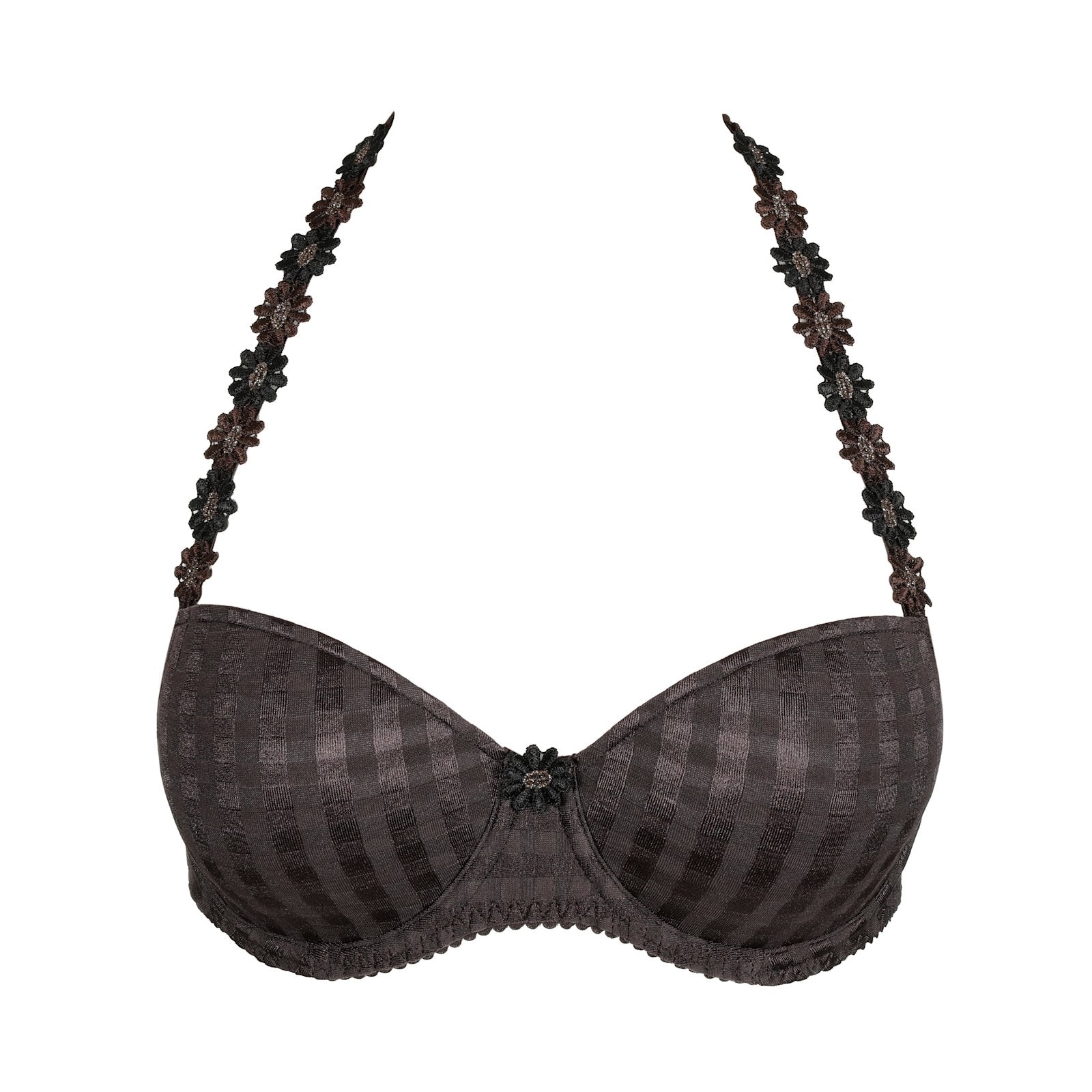 Marie Jo Avero Balcony Bra detail view in Sweet Chocolate