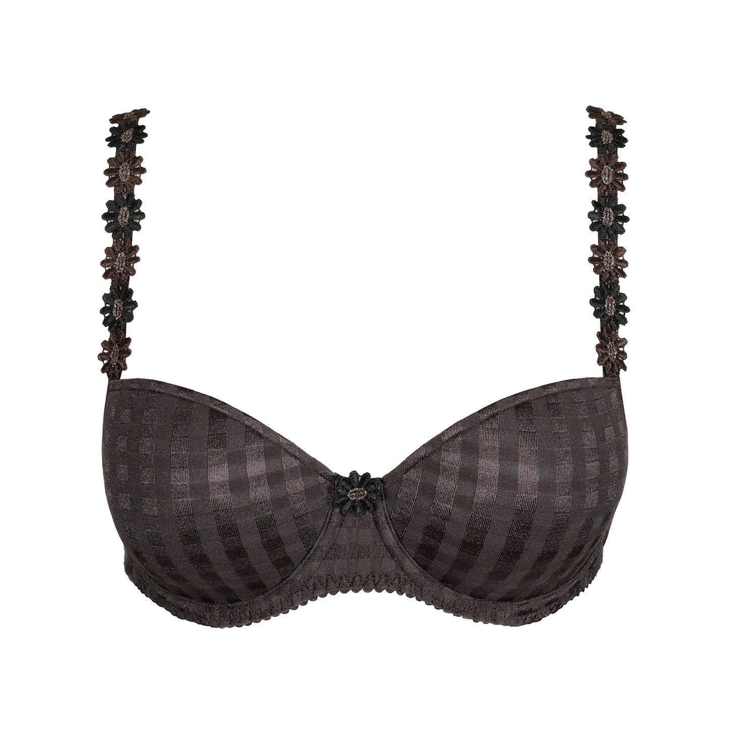 Marie Jo Avero Balcony Bra detail view in Sweet Chocolate
