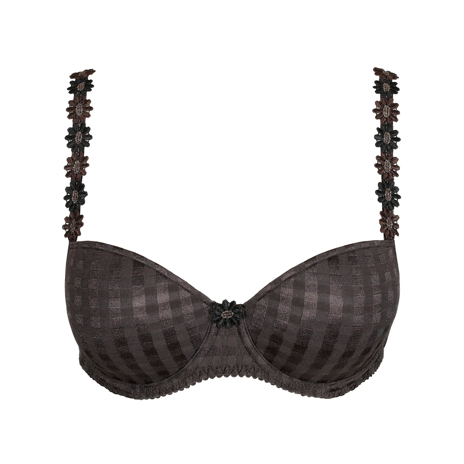 Marie Jo Avero Balcony Bra detail view in Sweet Chocolate