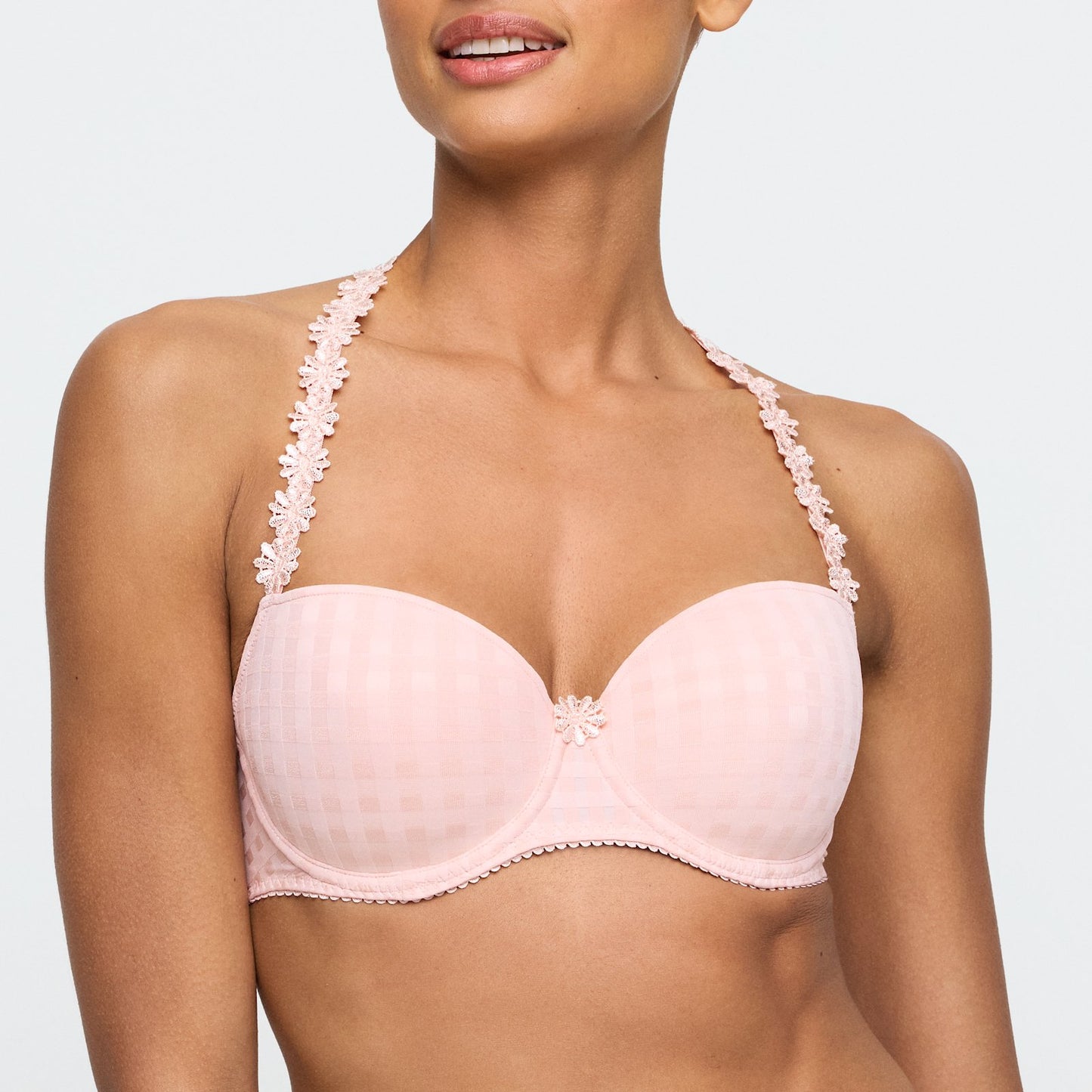 Marie Jo Avero Balcony Bra detail view in Pearly Pink