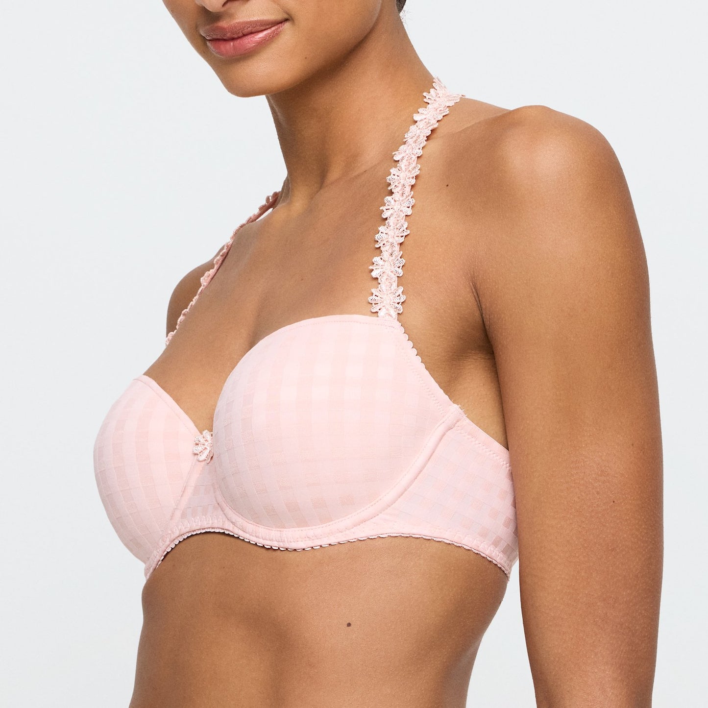 Marie Jo Avero Balcony Bra detail view in Pearly Pink