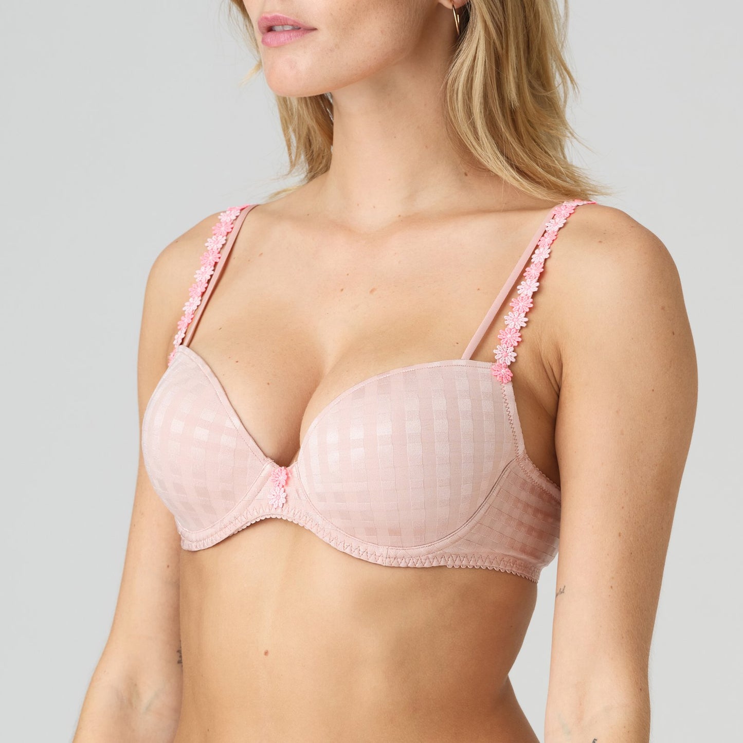 Marie Jo Avero Tiny Padded Plunge Bra alternate view in Powder Rose