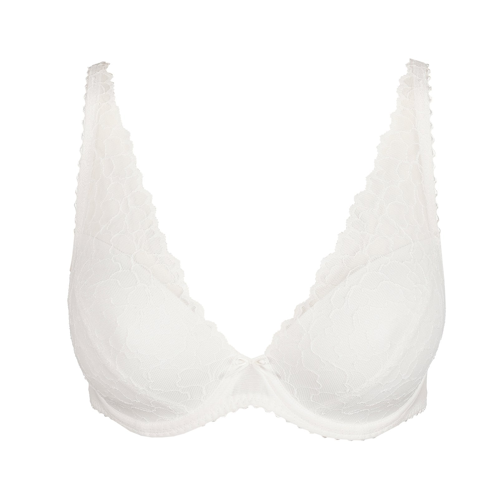 Marie Jo Azelie Padded Plunge Bra detail view in Natural