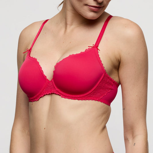 Marie Jo Azelie Padded Heartshape Bra alternate view in Raspberry
