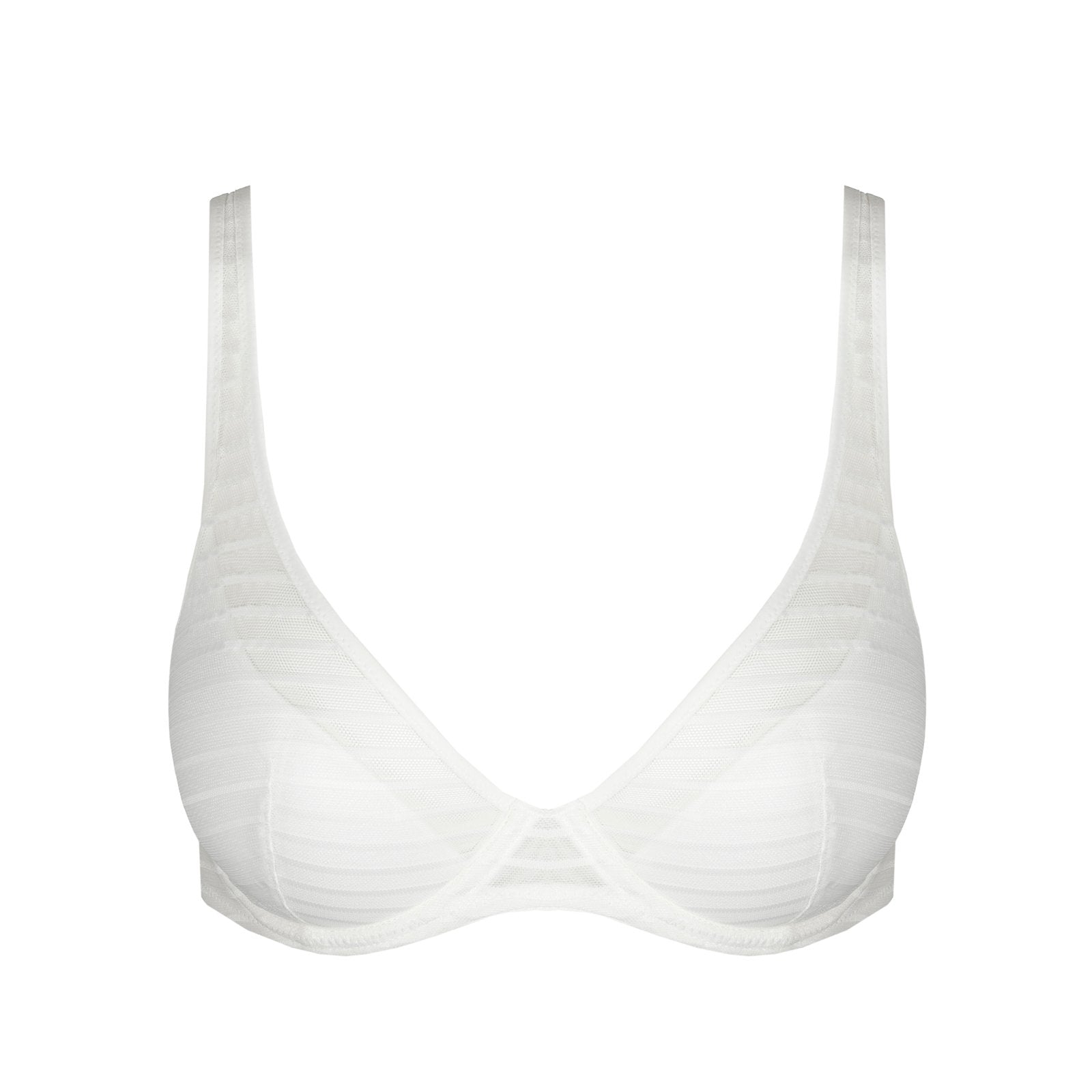 Marie Jo Basyl Padded Plunge Bra detail view in Natural