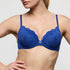 Marie Jo Cathia Padded Heartshape Bra front view in Stylo Blue