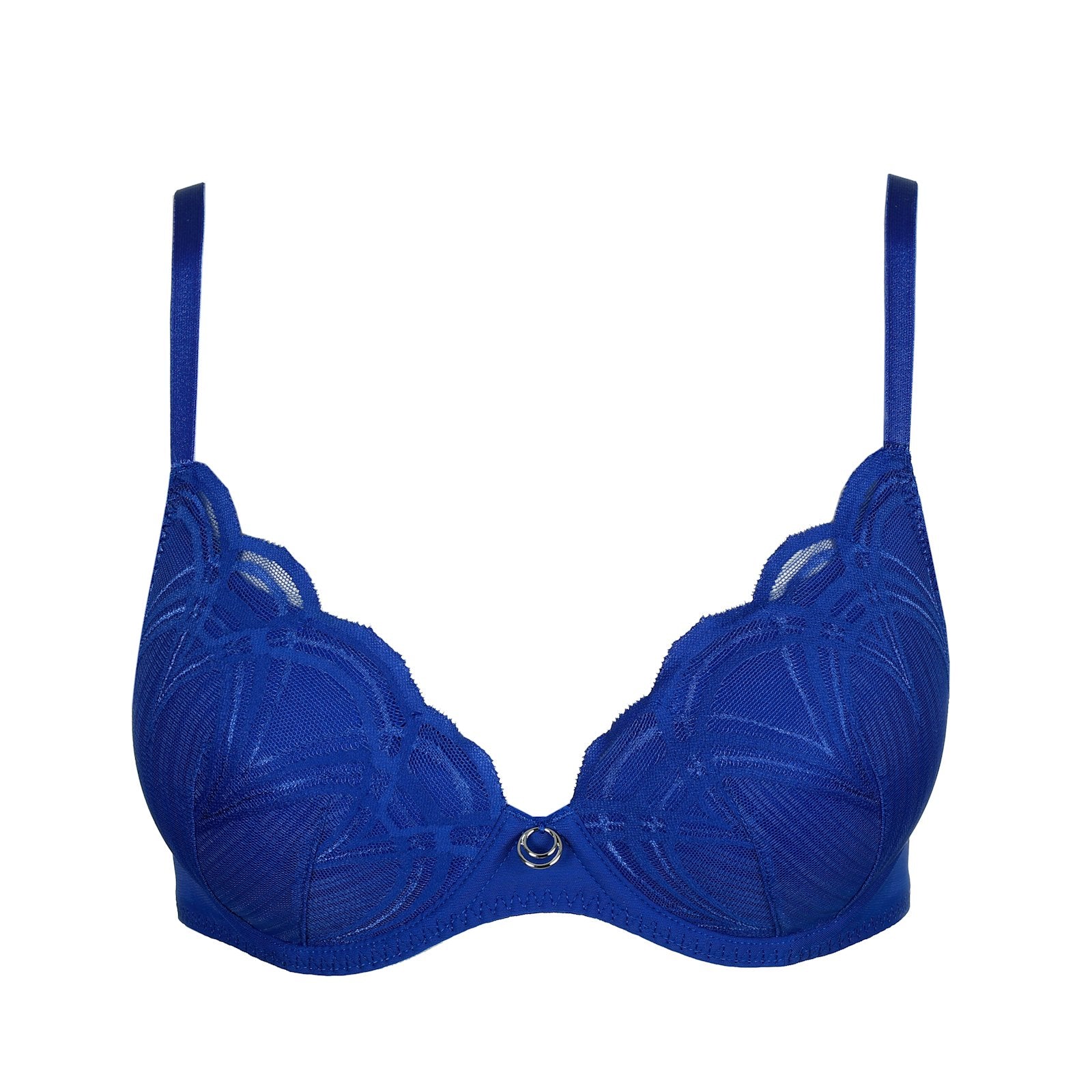 Marie Jo Cathia Padded Heartshape Bra detail view in Stylo Blue