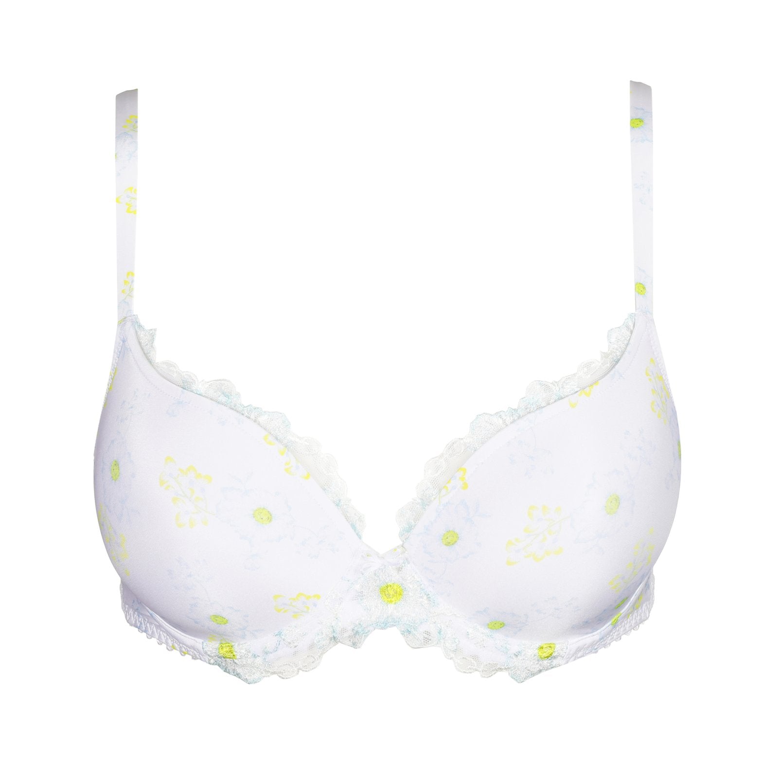Marie Jo Chen Padded Heartshape Bra detail view in White Yacht