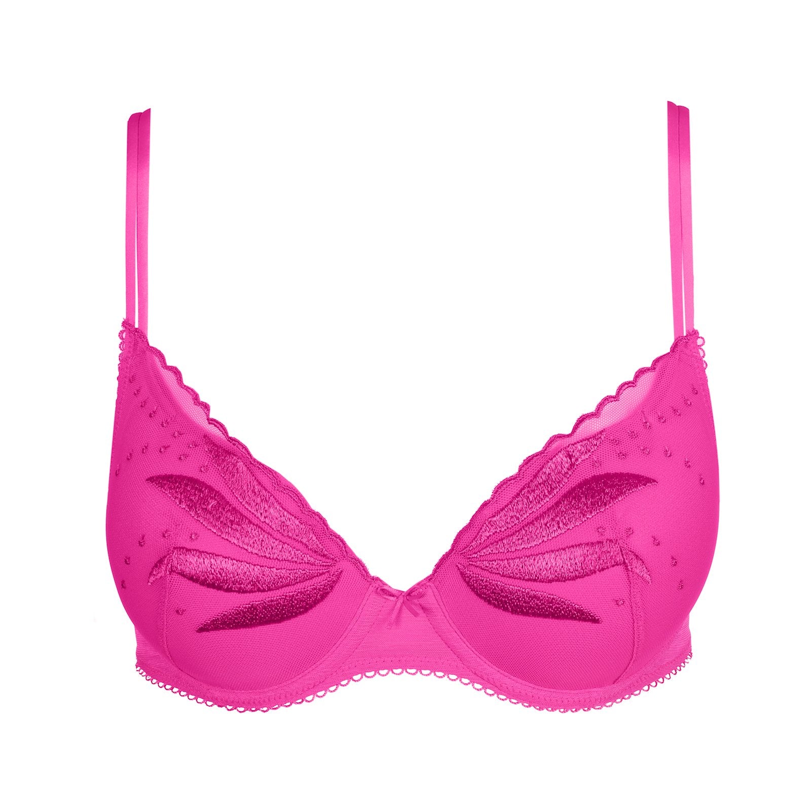 Marie Jo Etoile Padded Heartshape Bra detail view in Cactus Flower
