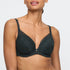 Marie Jo Jadei Padded Plunge Bra front view in Deep Forest