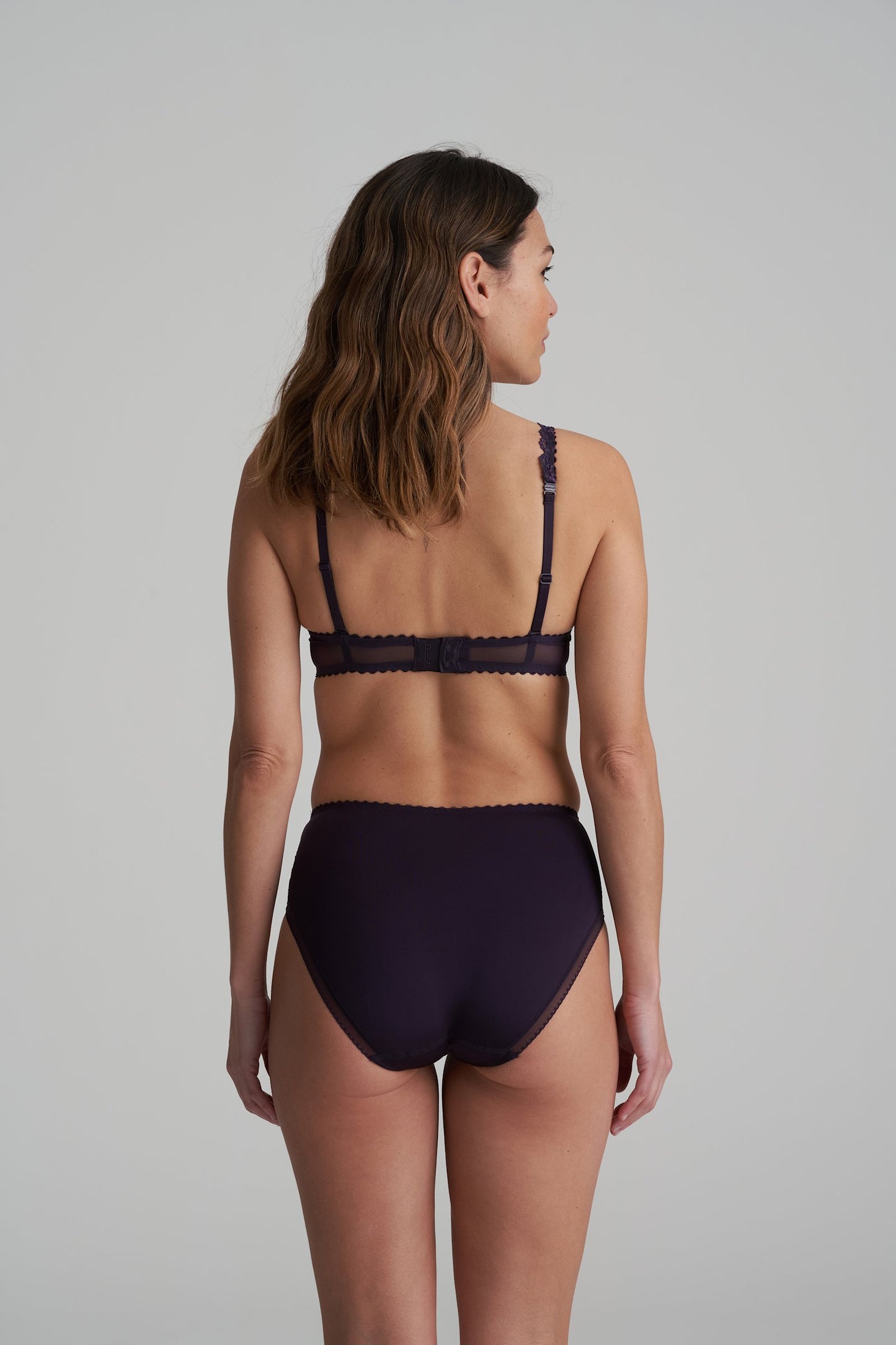 Marie Jo Jane Full Cup Bra styled on model in Amethyst
