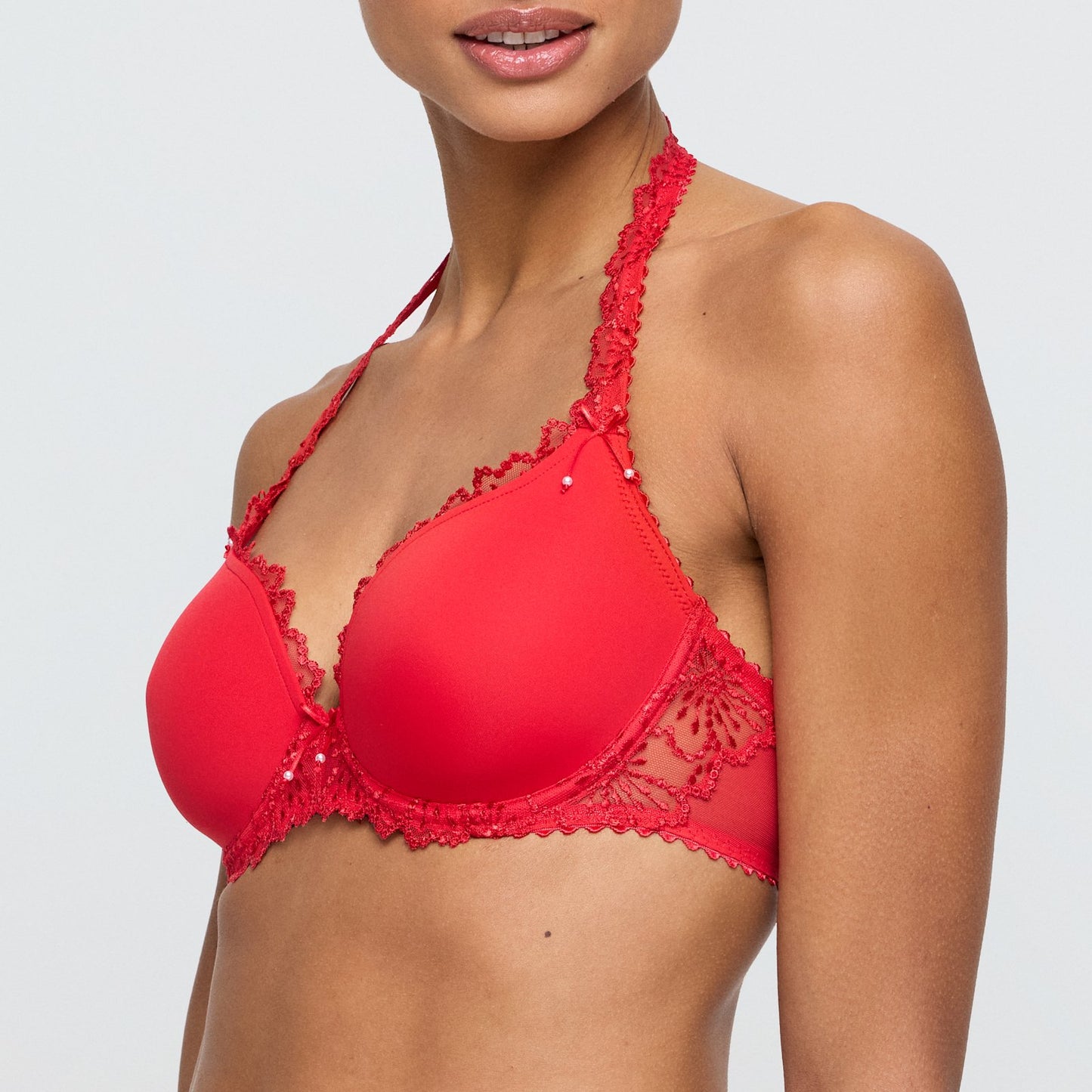 Marie Jo Jane Full Cup Bra detail view in True Red