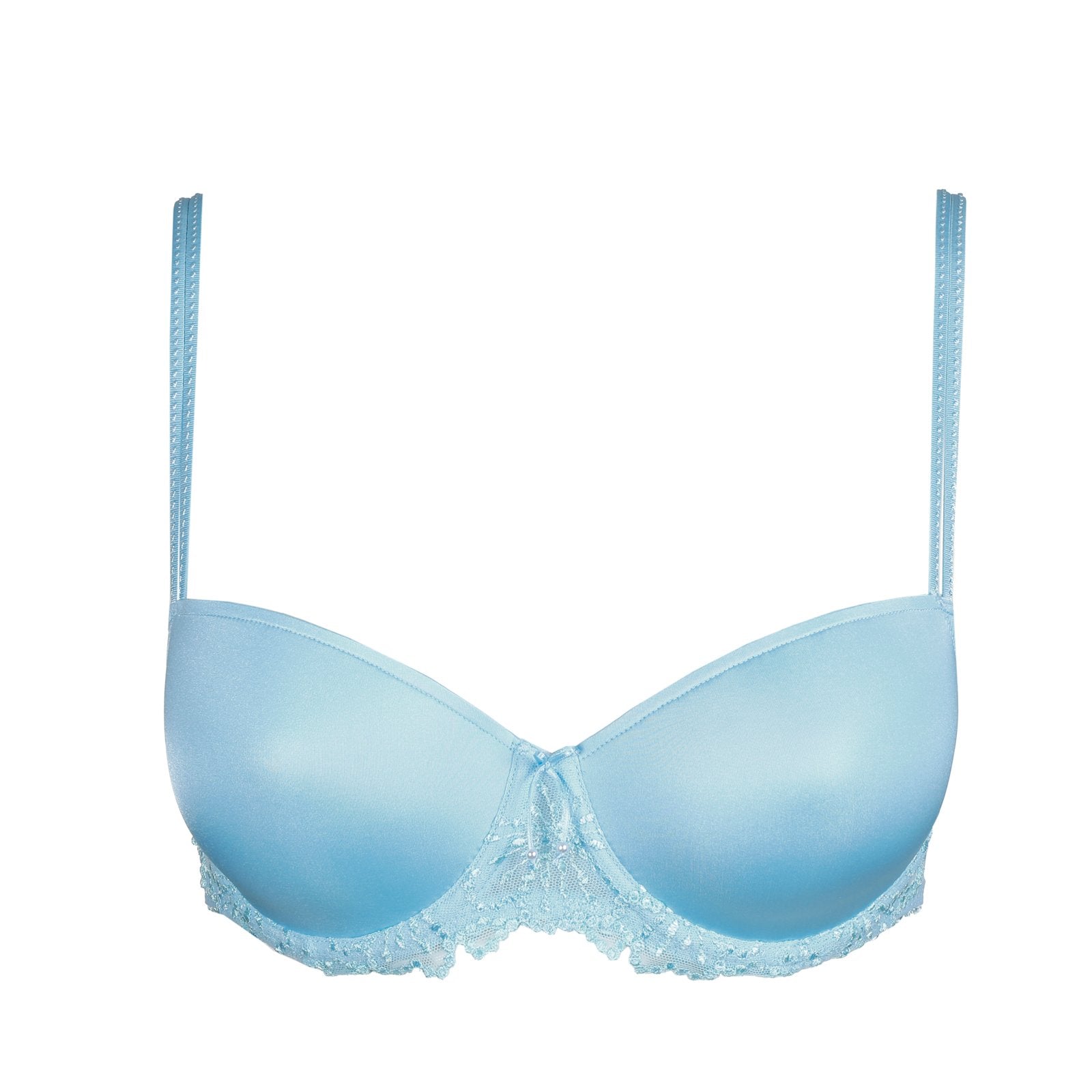 Marie Jo Jane Balcony Bra detail view in Milky Blue