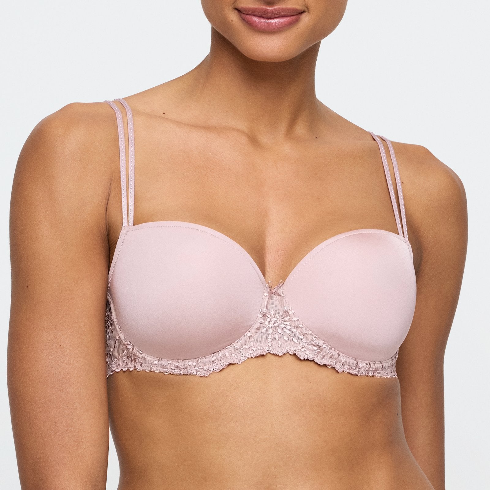 Marie Jo Jane Balcony Bra front view in Bois De Rose