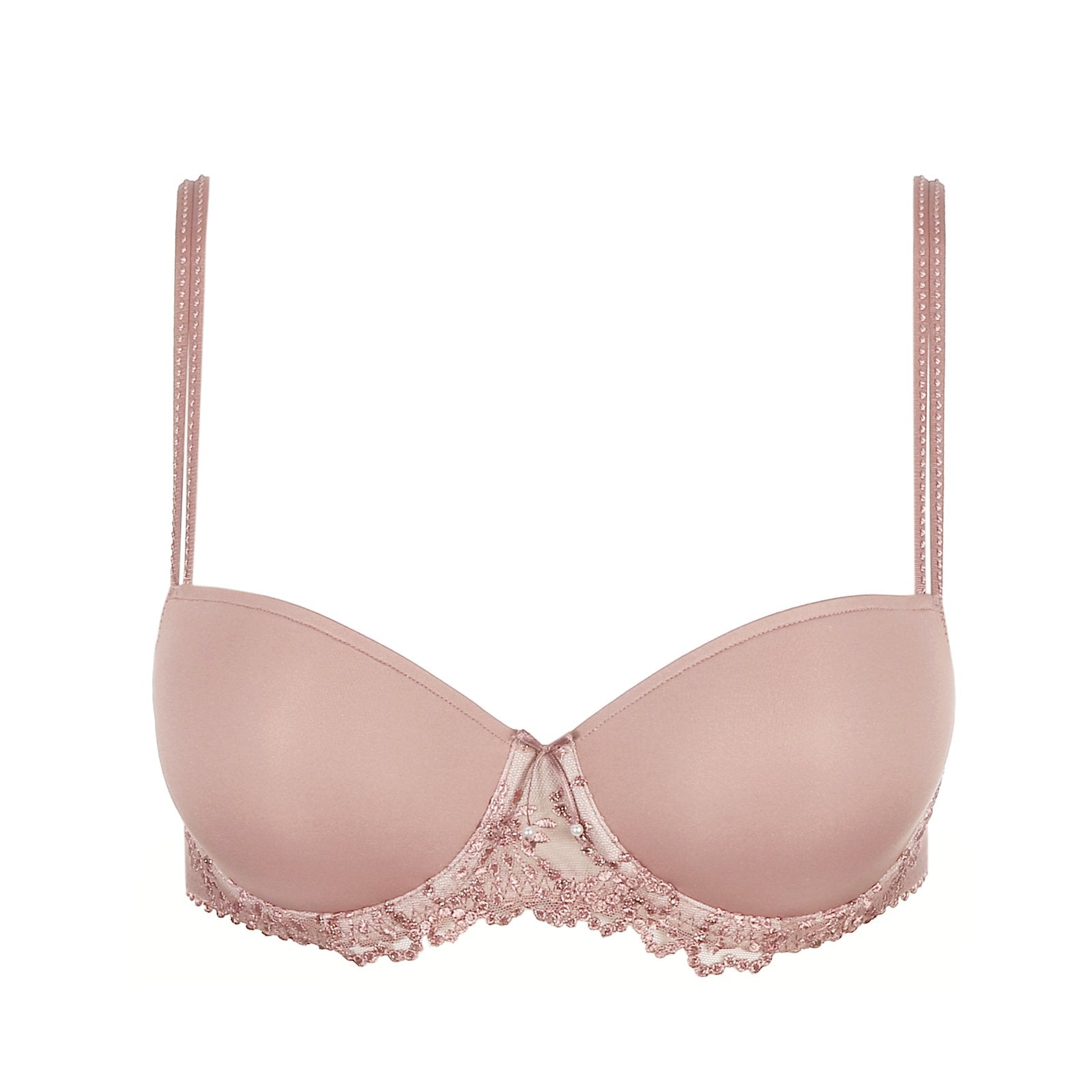 Marie Jo Jane Balcony Bra detail view in Bois De Rose