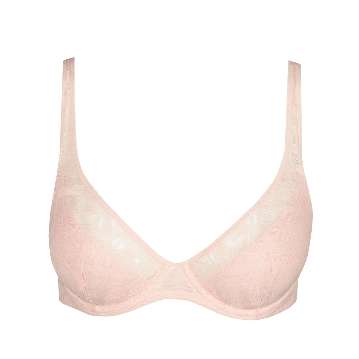 Marie Jo Jereme Padded Plunge Bra detail view in Glossy Pink