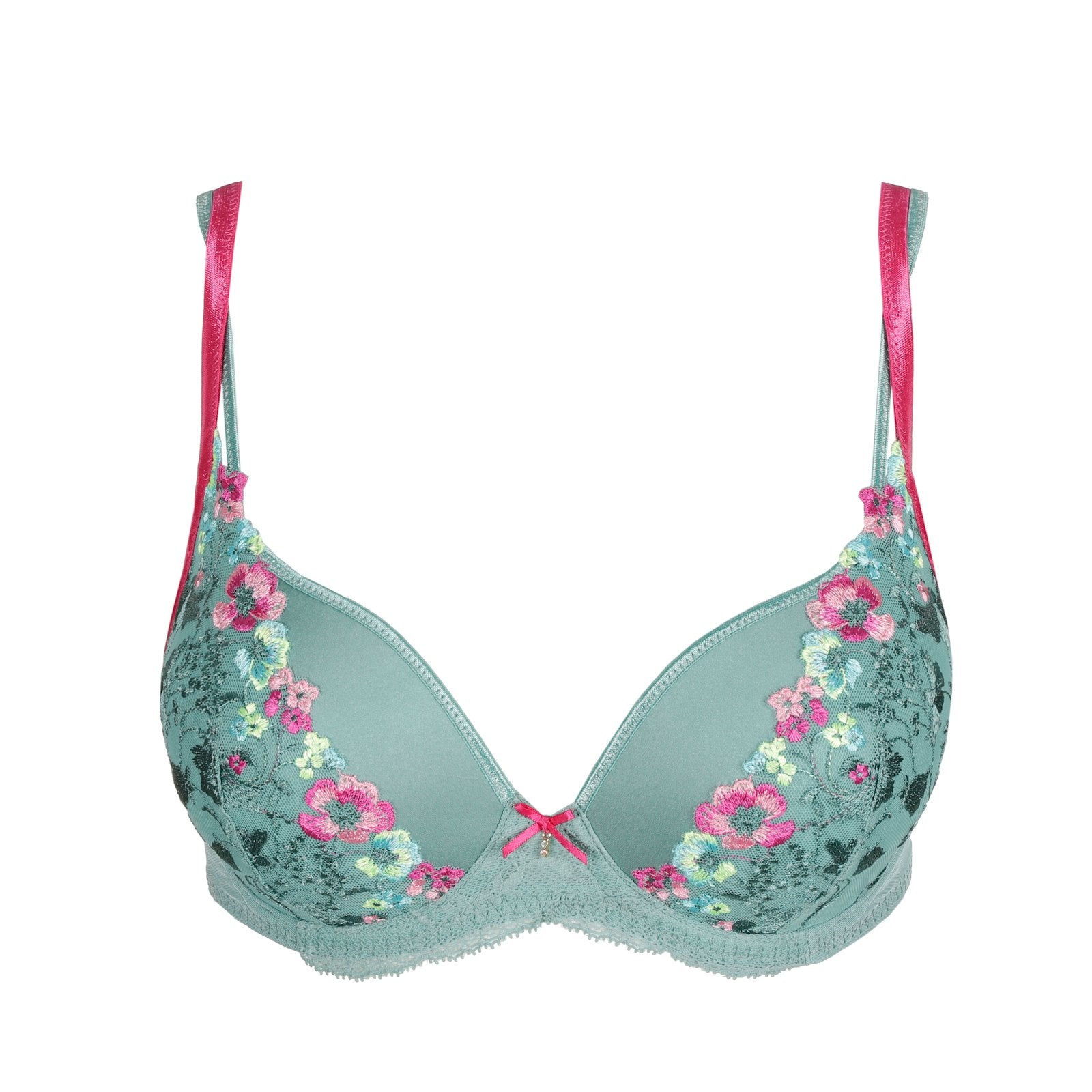Marie Jo Lizelot Padded Heartshape Bra detail view in Bali Green