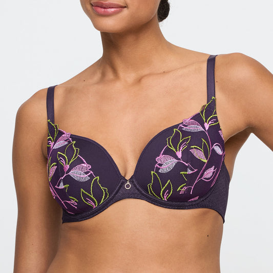 Marie Jo Loish Padded Heartshape Bra front view in Amethyst