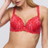 Marie Jo Manyla Padded Heartshape Bra front view in Pixie Red
