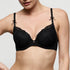 Marie Jo Noova Padded Heartshape Bra front view in Black