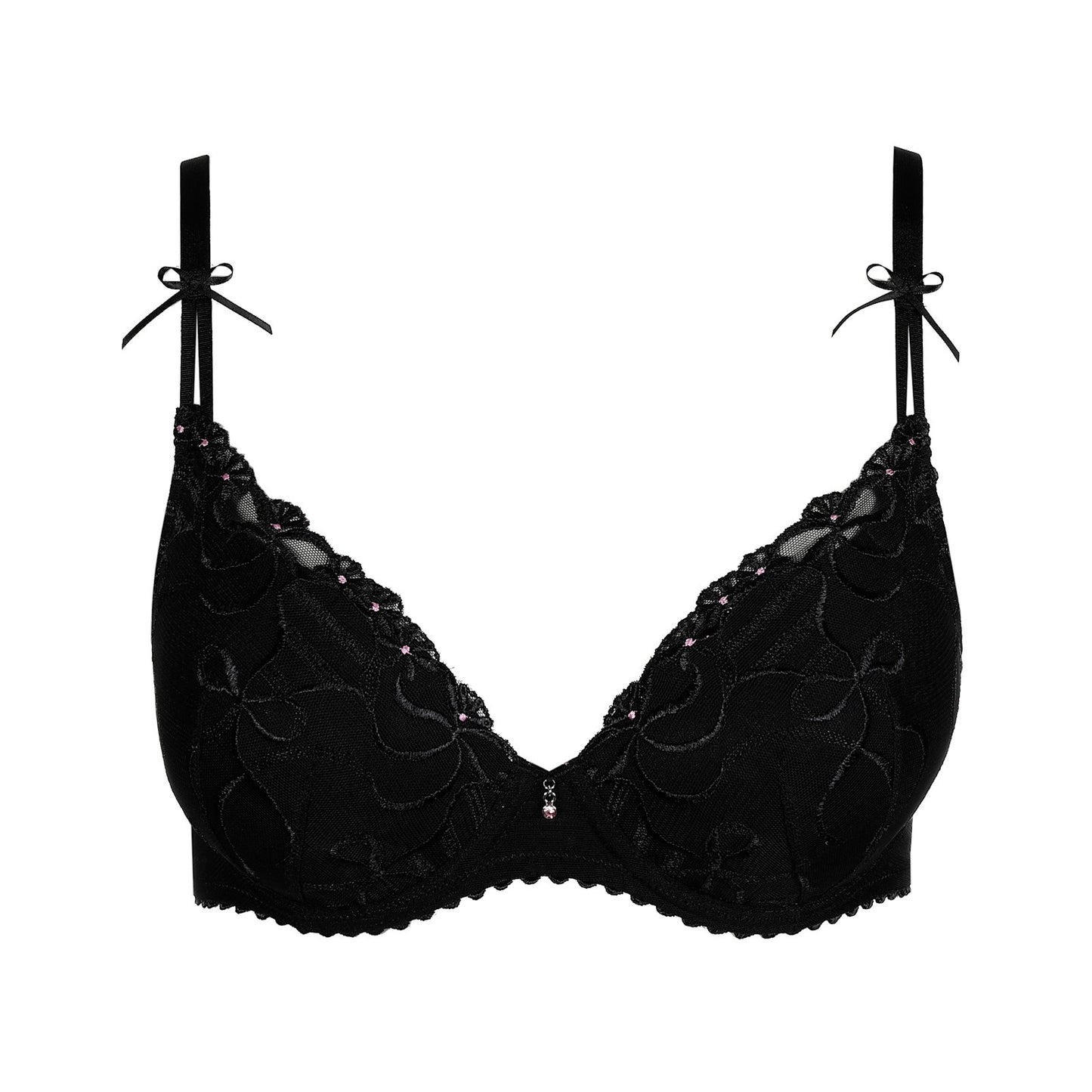 Marie Jo Noova Padded Heartshape Bra detail view in Black