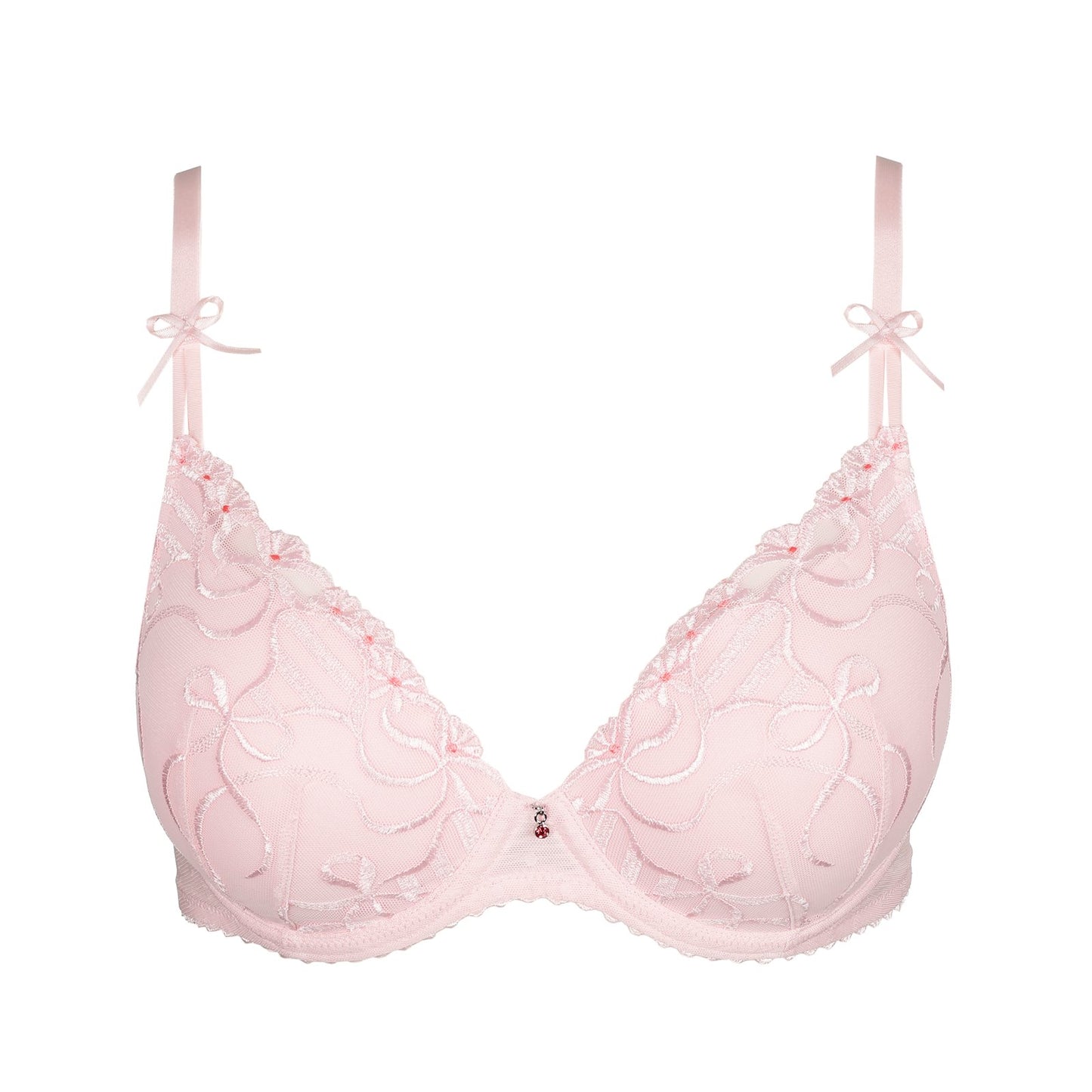 Marie Jo Noova Padded Heartshape Bra detail view in Gardenia Rose