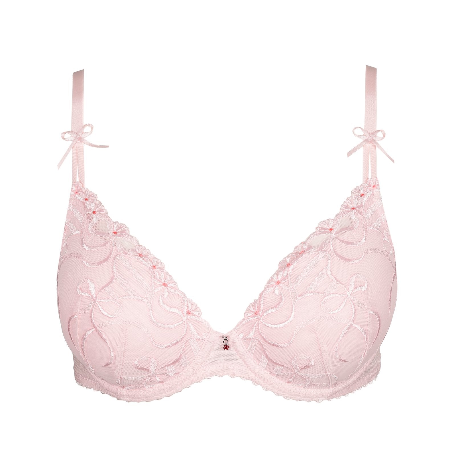 Marie Jo Noova Padded Heartshape Bra detail view in Gardenia Rose