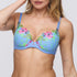 Marie Jo Odilly Plunge Bra front view in Santorini Blue