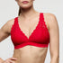 Marie Jo Soft Studio Bralette front view in True Red