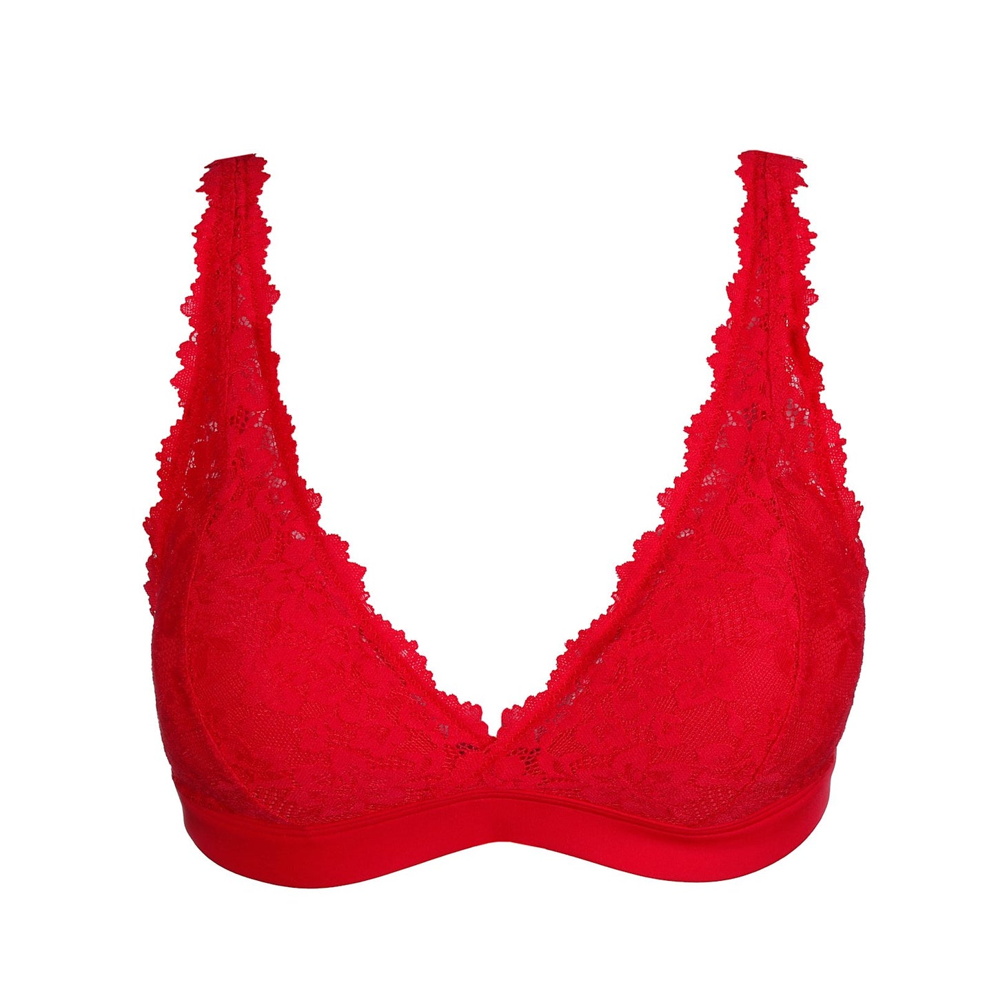 Marie Jo Soft Studio Bralette detail view in True Red