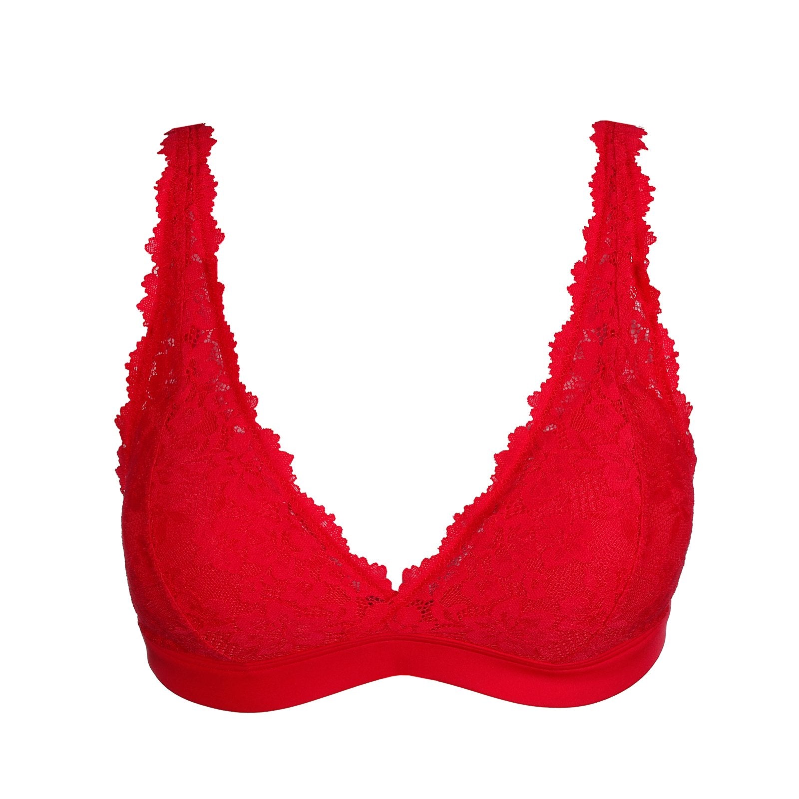 Marie Jo Soft Studio Bralette detail view in True Red