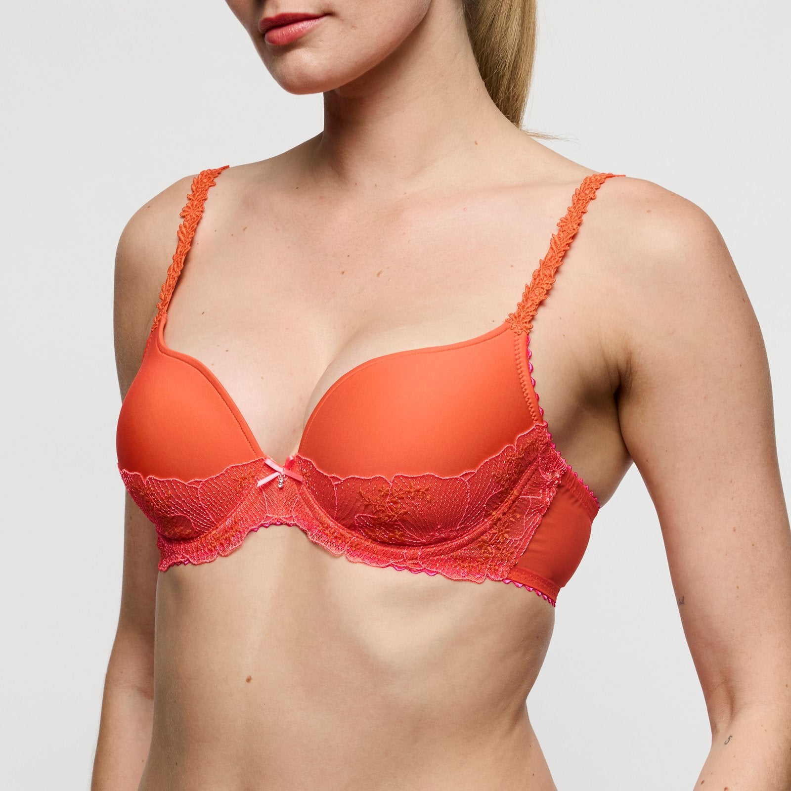 Marie Jo Solene Padded Heartshape Bra alternate view in Pamplemousse