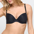 Marie Jo Tom Plunge Bra front view in Charcoal